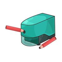 pencil with sharpener vector