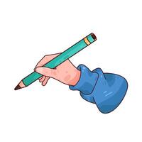 illustration of write using a pencil vector
