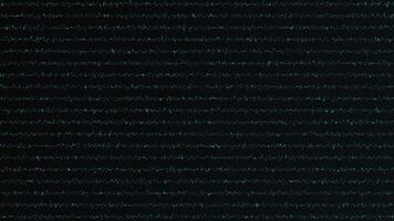 Abstract Pattern of Wavy Lines in Teal on Black Background video