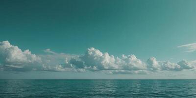 A solid sea green background that creates a serene and natural visual for highlighting products or objects in the foreground The cool sea green color adds a sense of calm and freshness,. . photo
