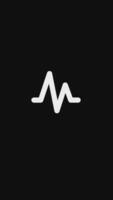 Planner review flat up and down icon outline simple animation. Icon simple animated vertical concept on black and white background. video