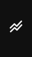 Stacked line icon animation. Icon simple motion graphic animation. video