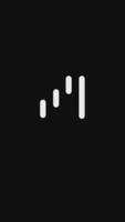 Waterfall chart icon outline simple animation. Chart increase, decrease indicators, showing dynamic upward and downward trends in analytics video