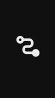 Conversion icon outline simple animation. Conversion vertical black and white motion graphic animation. video