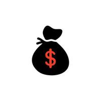 modern icon representing financial investment or cost management. It features an open hand holding a gear, which has a dollar sign in the center. vector