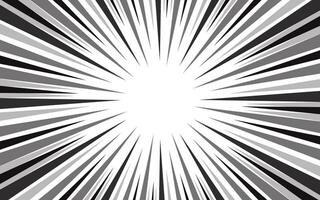 Radial speed lines for comic books. Explosion background. vector