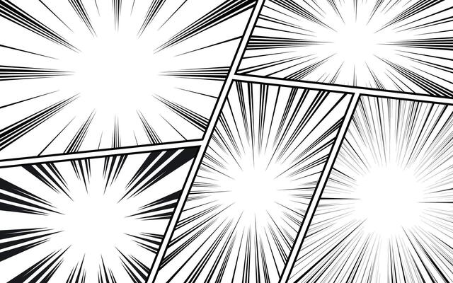 Black and white comic book background template page. comic illustration in pop art style. cartoon frame, retro cover halftone effect