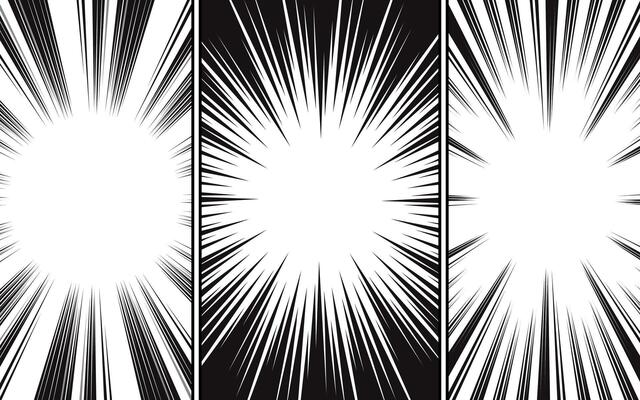 Comic or Manga backgrounds, pop art backgrounds in frames and panels for comics