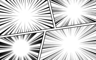 Black and white comic abstract page scene background. vector