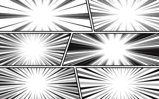 manga storyboard layout template for creating a comic book style. vector
