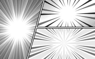 Comic pop art style blank layout template isolated on background. illustration template design. vector