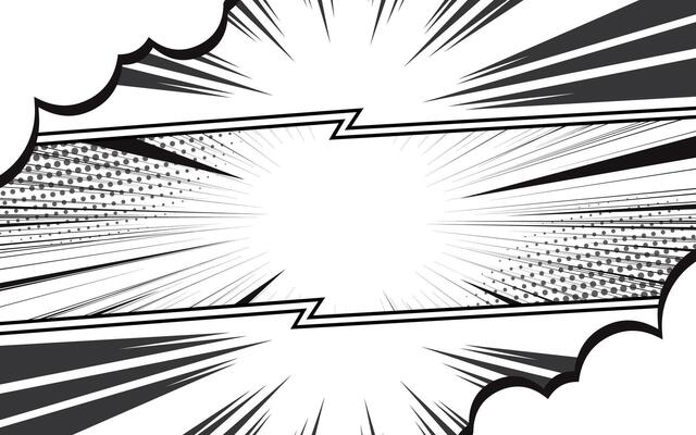 Blank comic cartoon frame background template