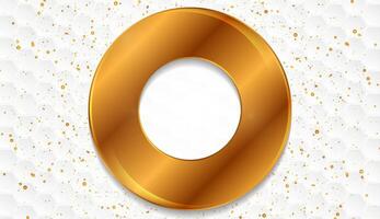 White and golden shiny sparkling geometric background vector