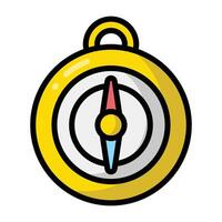 Simple Compass colorful icon. The icon can be used for websites, print templates, presentation templates, illustrations, etc vector