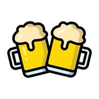 Simple Beer colorful icon. The icon can be used for websites, print templates, presentation templates, illustrations, etc vector