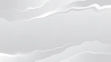 Animated white gray gradient curve wave. Abstract background of waves, moving colorful liquid. video