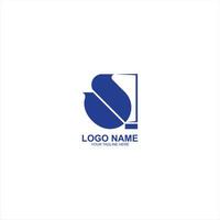 logo si initial icon with creative illustration vector
