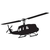 This helicopter silhouette is a unique addition to any collection of custom designs. vector