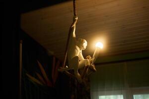 A Unique Monkey Figurine That Illuminates with a Warm and Inviting Light for Everyone photo