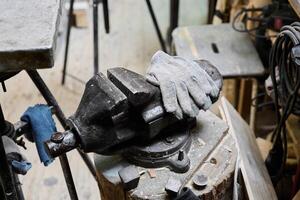 Exploring the concept of Industrial Vice in a Workshop Setting for various craftsmanship projects photo