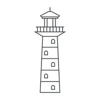 A lighthouse on a white background vector