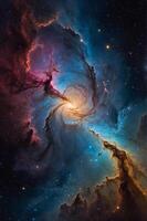 The orion nebula, a nebula in the constellation of orion photo