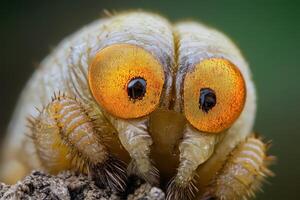 A close up of a bug with big eyes photo