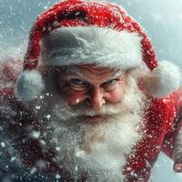 Santa claus in snow photo