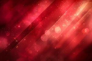 Radiant Red Abstract Design with Sparkling Light Effects for Creative Background photo
