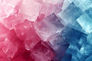 Abstract Geometric Pattern with Colorful Transparent Cubes for Modern Design photo