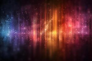 Abstract Colorful Light Spectrum with Sparkling Particles for Digital Art and Design photo