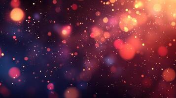 Vibrant bokeh creates a colorful, glowing backdrop perfect for artistic projects' dreamy atmosphere photo