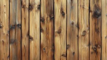 A series of wooden planks display a rich texture and color variation, forming a rustic wall photo