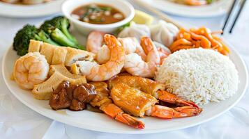 A plate of food photo
