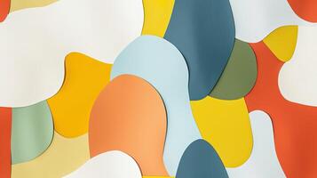 A colorful abstract pattern with shapes and colors photo