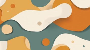 Abstract background with waves and shapes photo