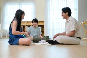 Ukelele Class, Teacher and students in music classroom photo