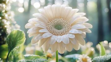 Magnificent Bloom Captured in the Peaceful Ambience of a Garden photo