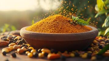 Intricate Textures Shine in Hyper-Realistic High-Resolution Spice Photography photo