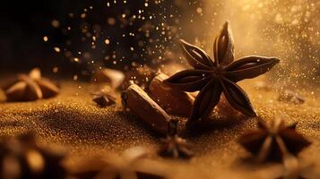 Explore Spice Textures in High-Resolution Photos with Stunning Lighting Effects