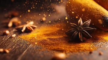 High-Resolution Close-Ups of Spices Capturing Natural Beauty and Texture Details photo