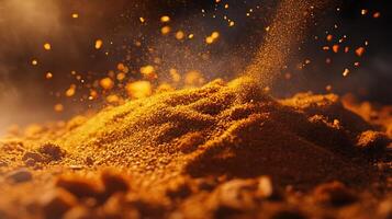 Hyper-Realistic Spice Photography Mastering Textures with Natural Light photo