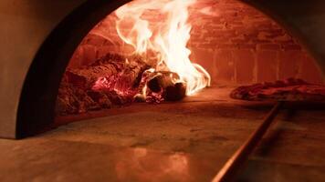 Baking Margherita Pizza From Wood Oven Pizzeria Naples in Italy video