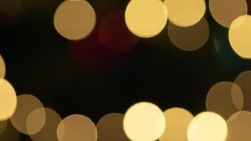 brilhante Natal luzes piscando brilho fundo com texto espaço video