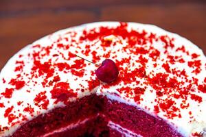 The cherry on the cake, a term commonly used to refer to the best part of the cake photo