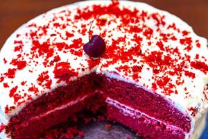 The cherry on the cake, a term commonly used to refer to the best part of the cake photo