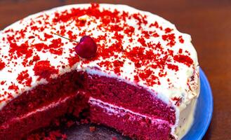 The cherry on the cake, a term commonly used to refer to the best part of the cake photo