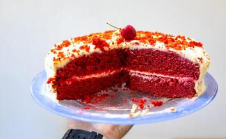 The cherry on the cake, a term commonly used to refer to the best part of the cake photo