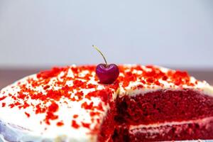 The cherry on the cake, a term commonly used to refer to the best part of the cake photo
