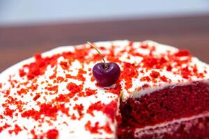 The cherry on the cake, a term commonly used to refer to the best part of the cake photo